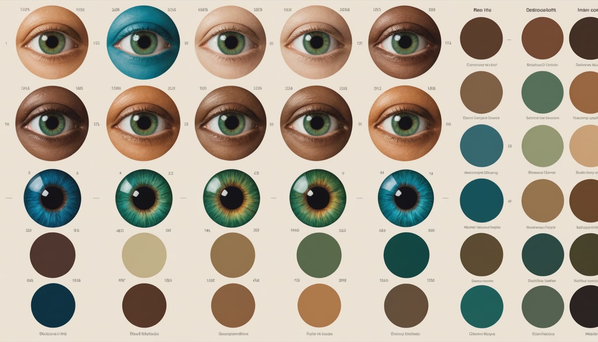 Eye color and morphology — what 12,000 generations of selection produced