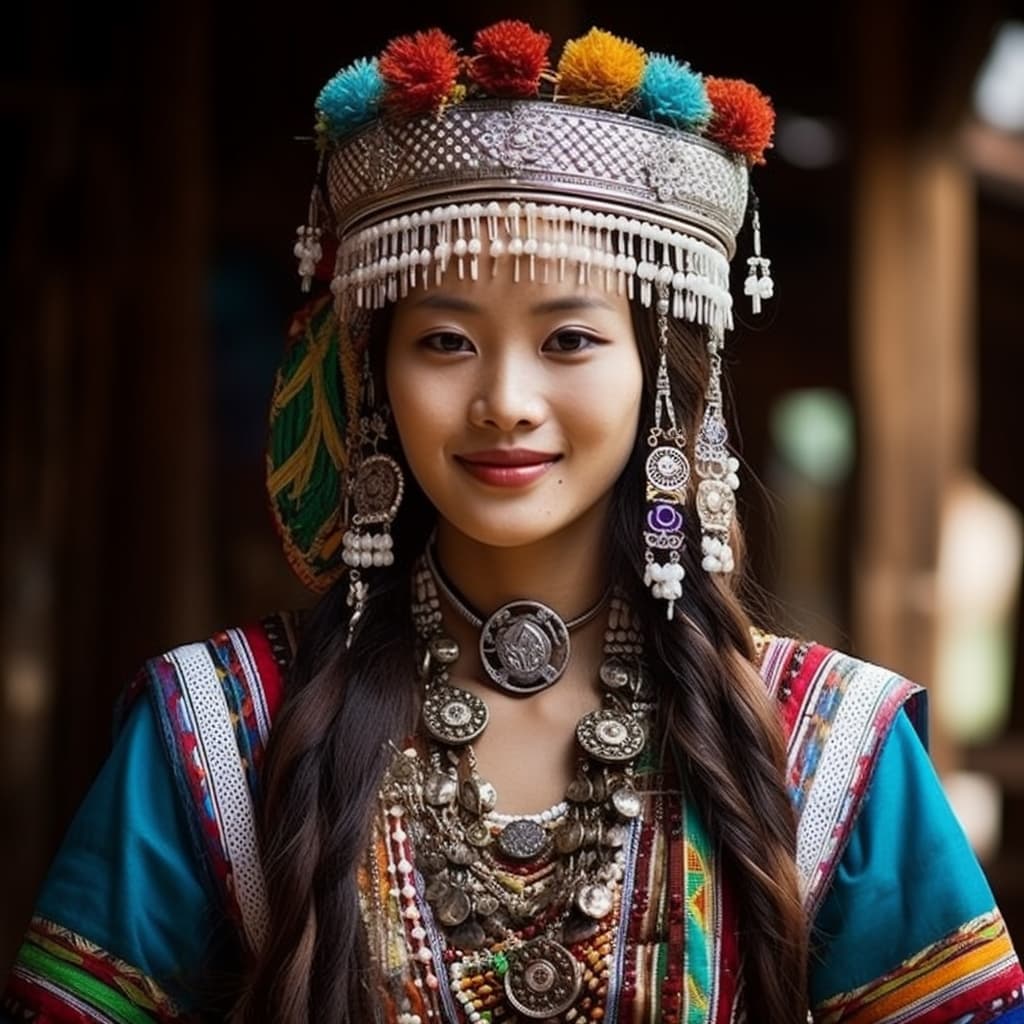 An example of a sexy Jingpo woman