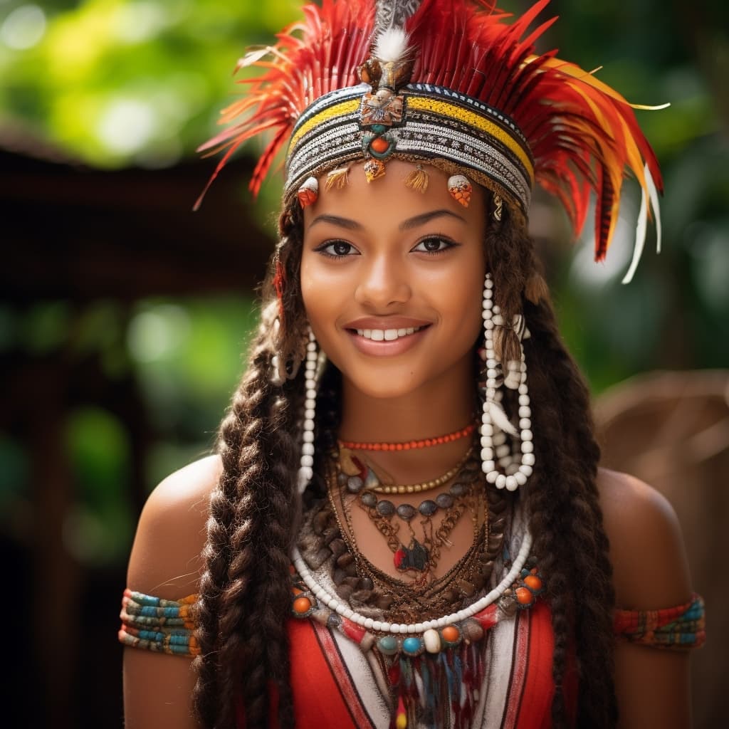 An example of a sexy Kalinago woman