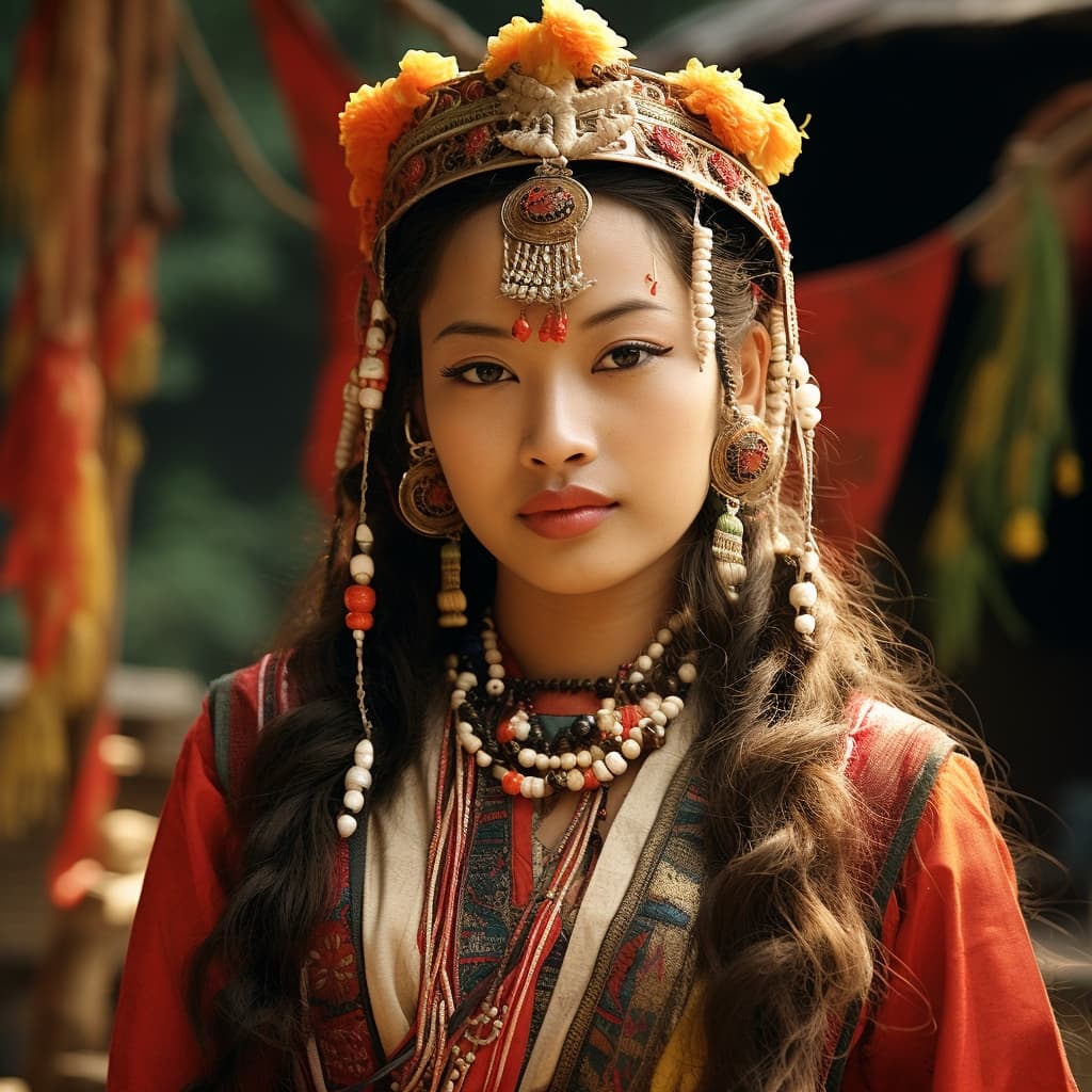 An example of a sexy Khas woman