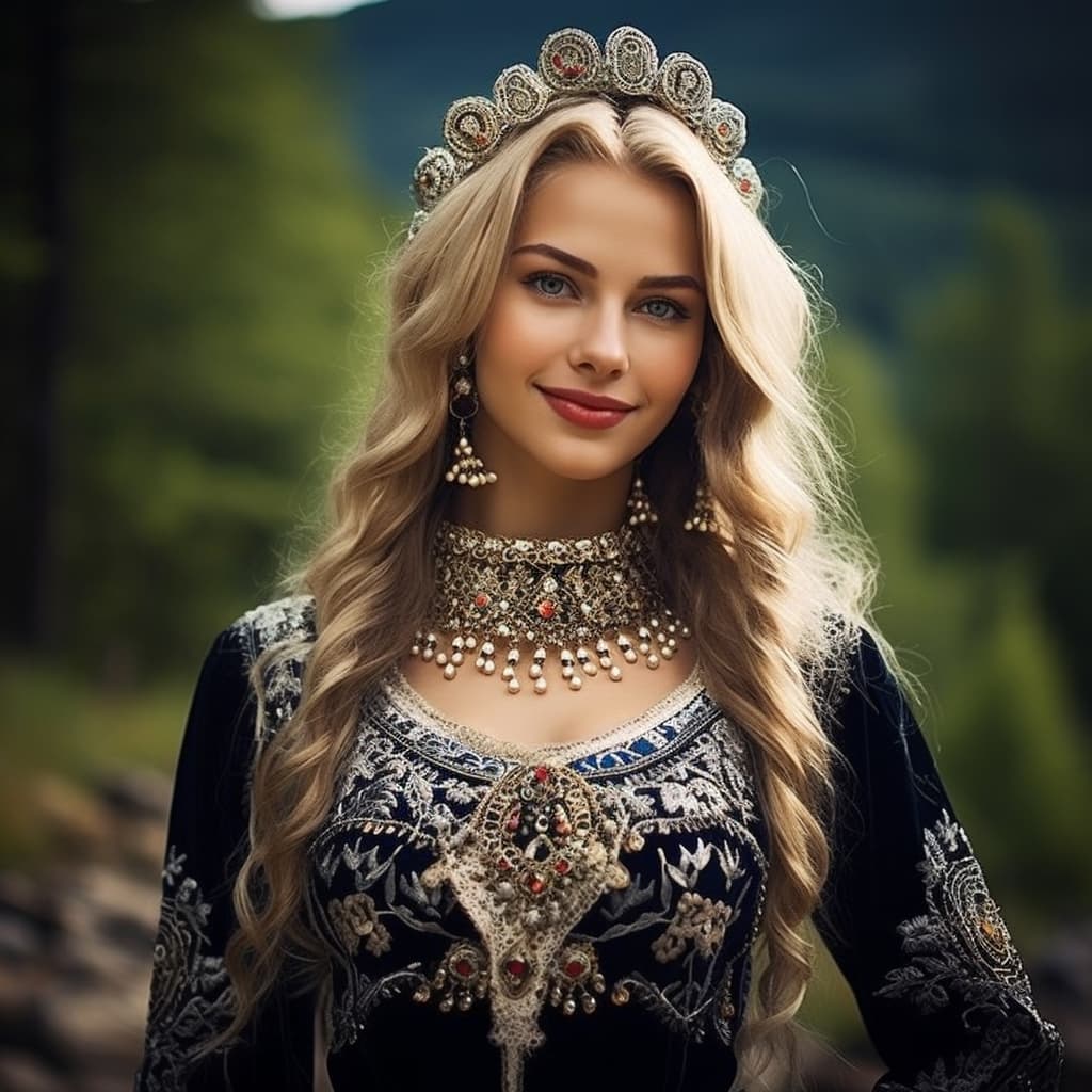 An example of a sexy Mordvins woman