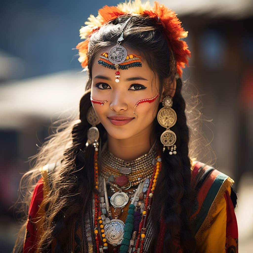 An example of a sexy Newars woman