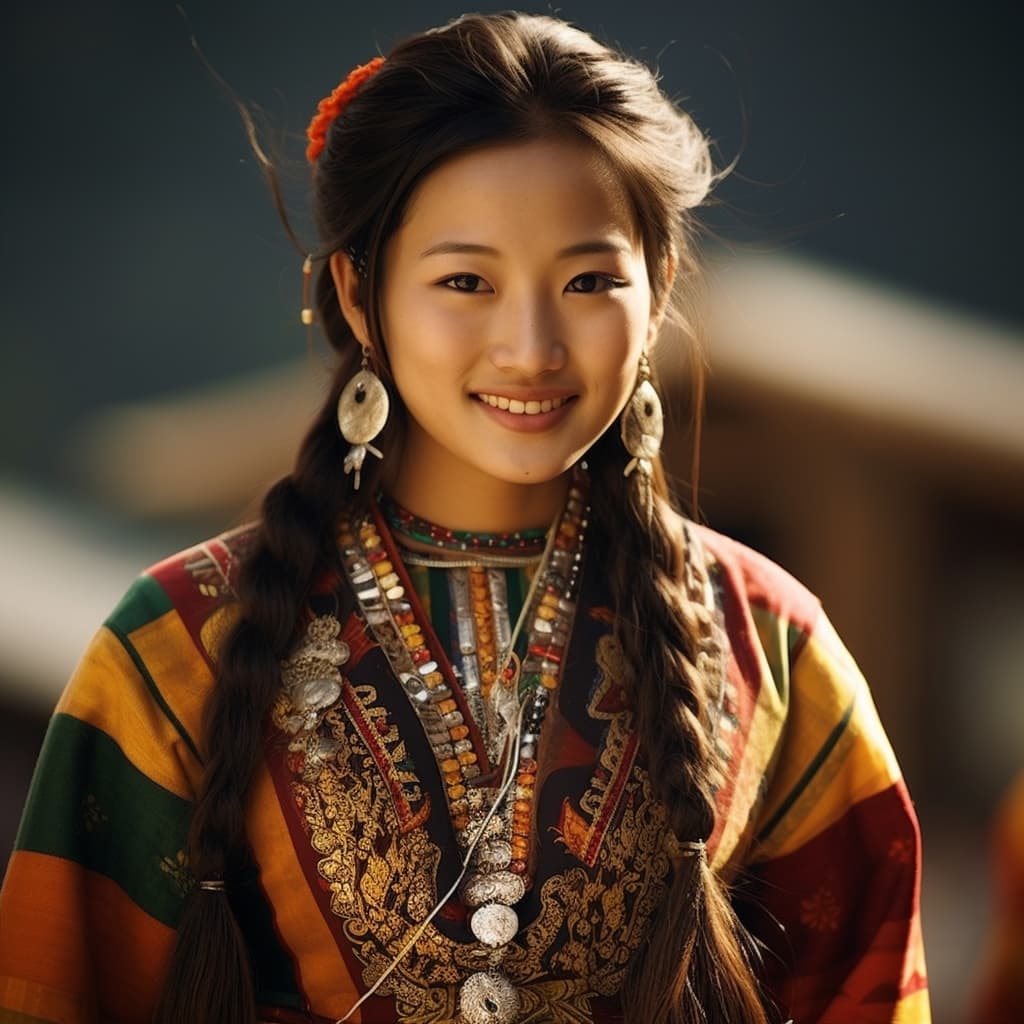 An example of a sexy Ngalop woman