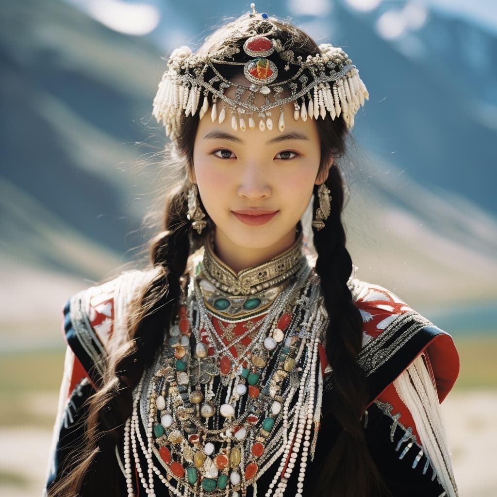 An example of a sexy Salar woman