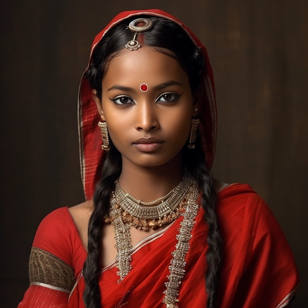 An example of a sexy Santal woman