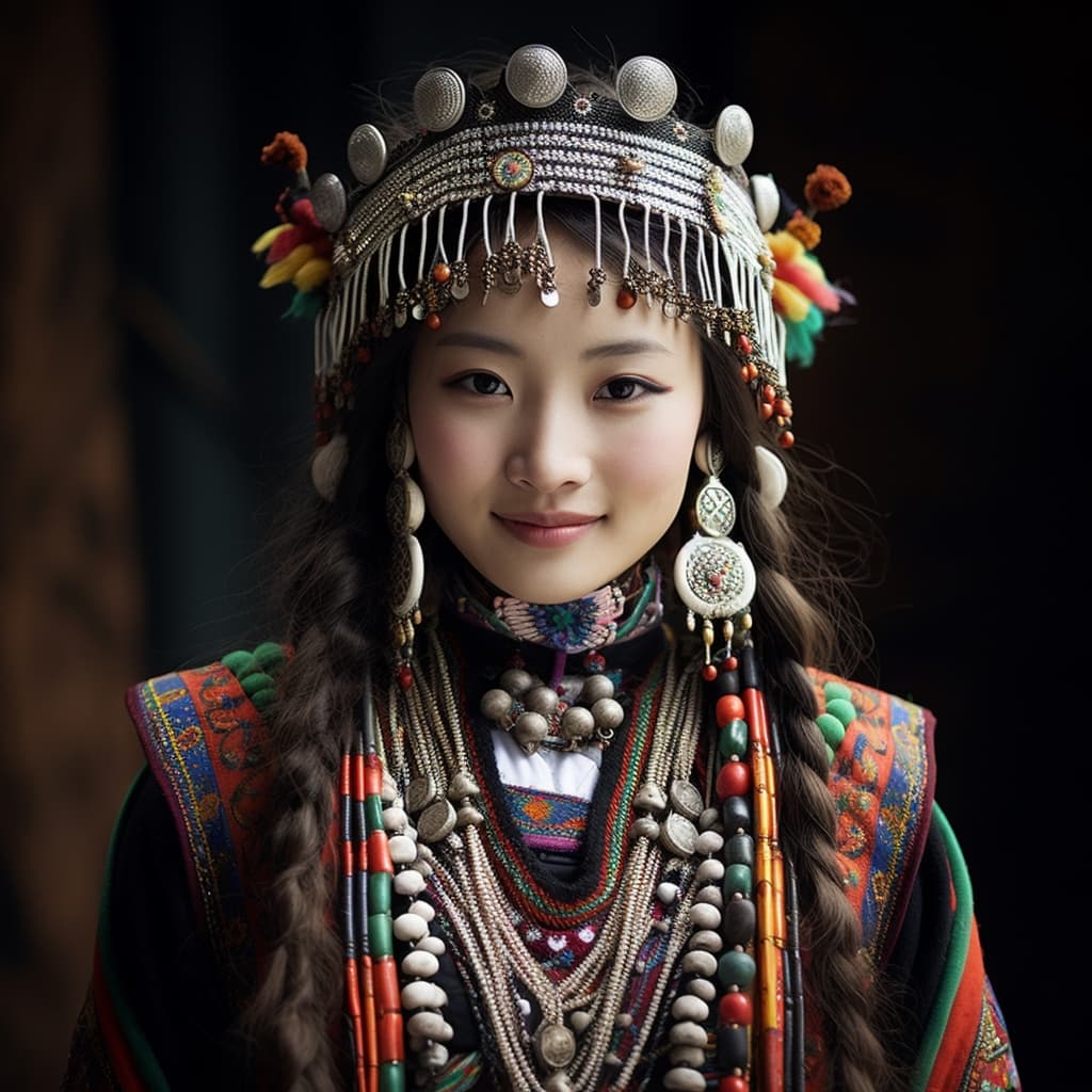 An example of a sexy Tujia woman