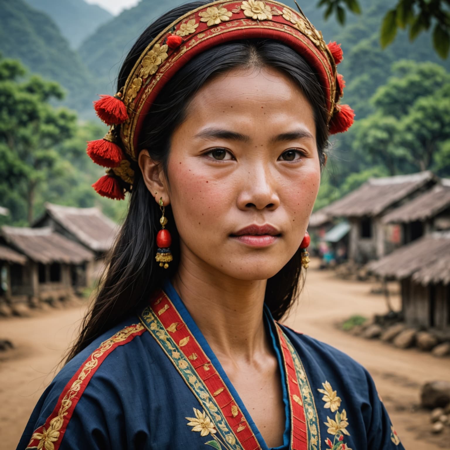 Ede woman from Vietnam (Central Highlands)