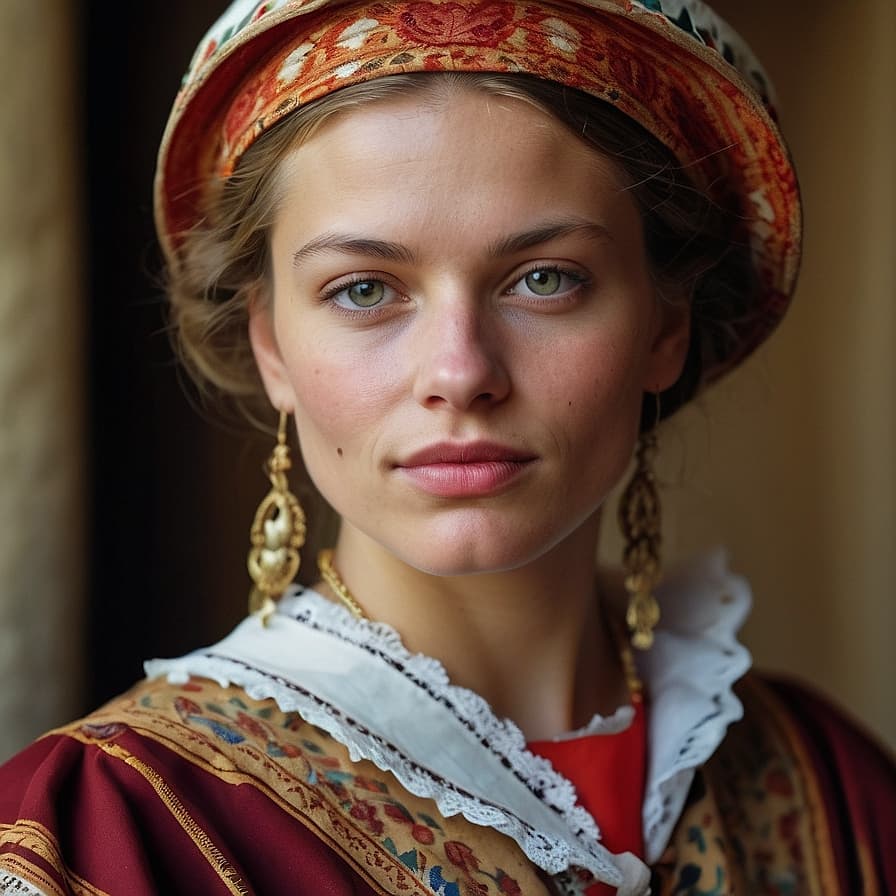 Flemish woman from Belgium (Flanders) and parts of Netherlands and France