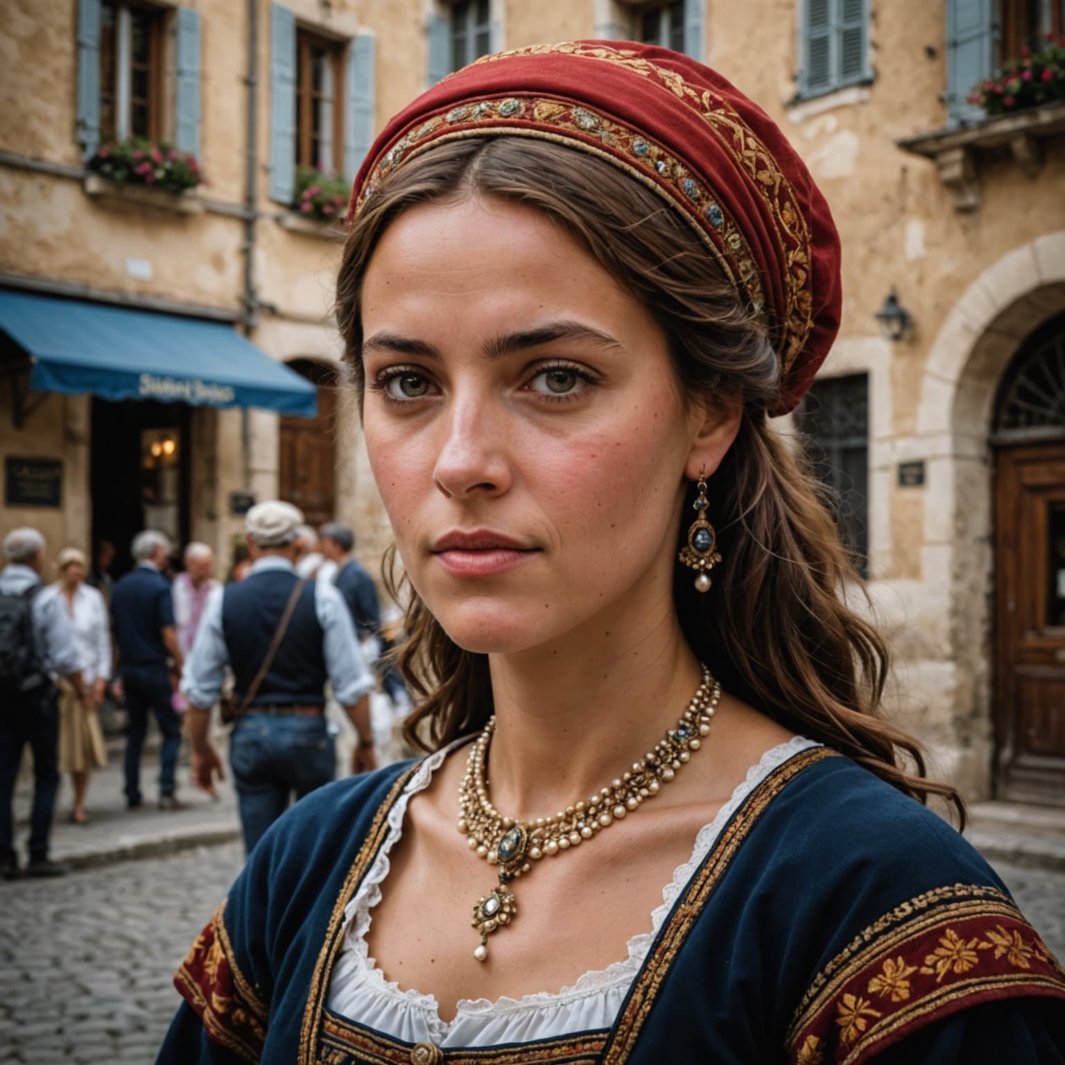 French Southern European woman from France (Southern European-descended populations)