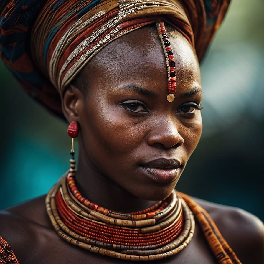 Kongo ROC woman from Republic of Congo, DRC, Angola
