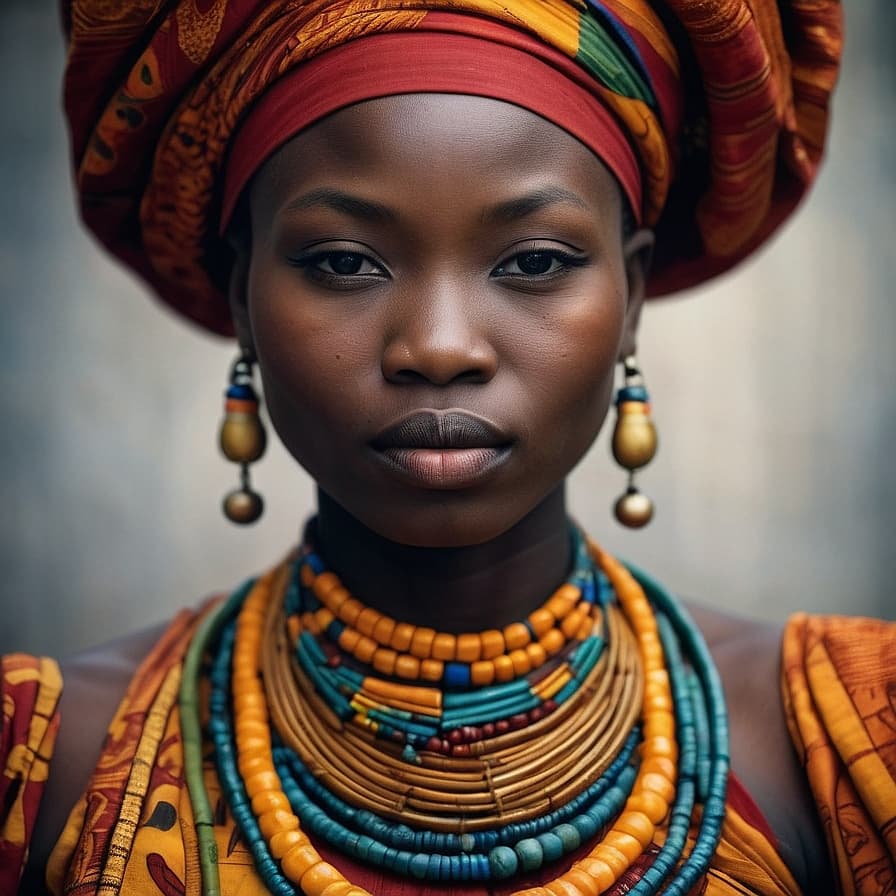 Mandjia woman from Central African Republic