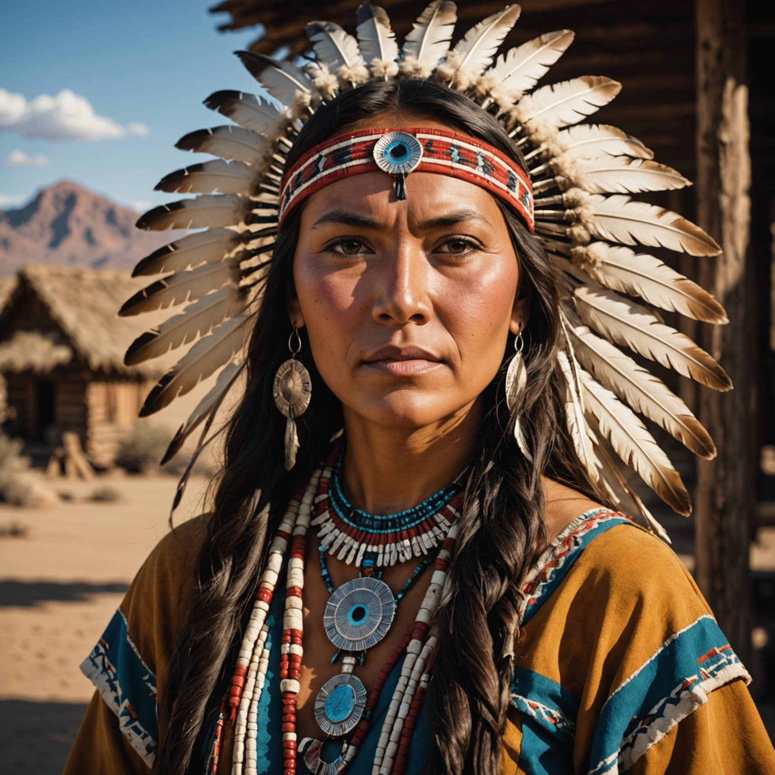 Native American woman from United States