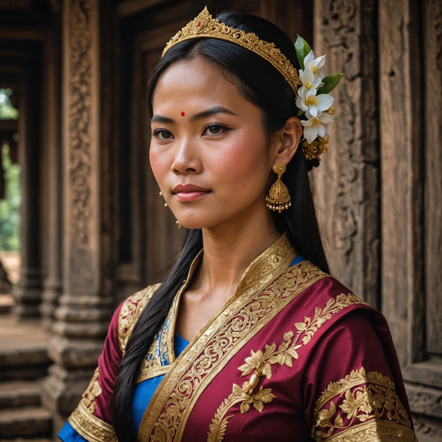 Thai Khmer woman from Thailand (Northern Khmer region)