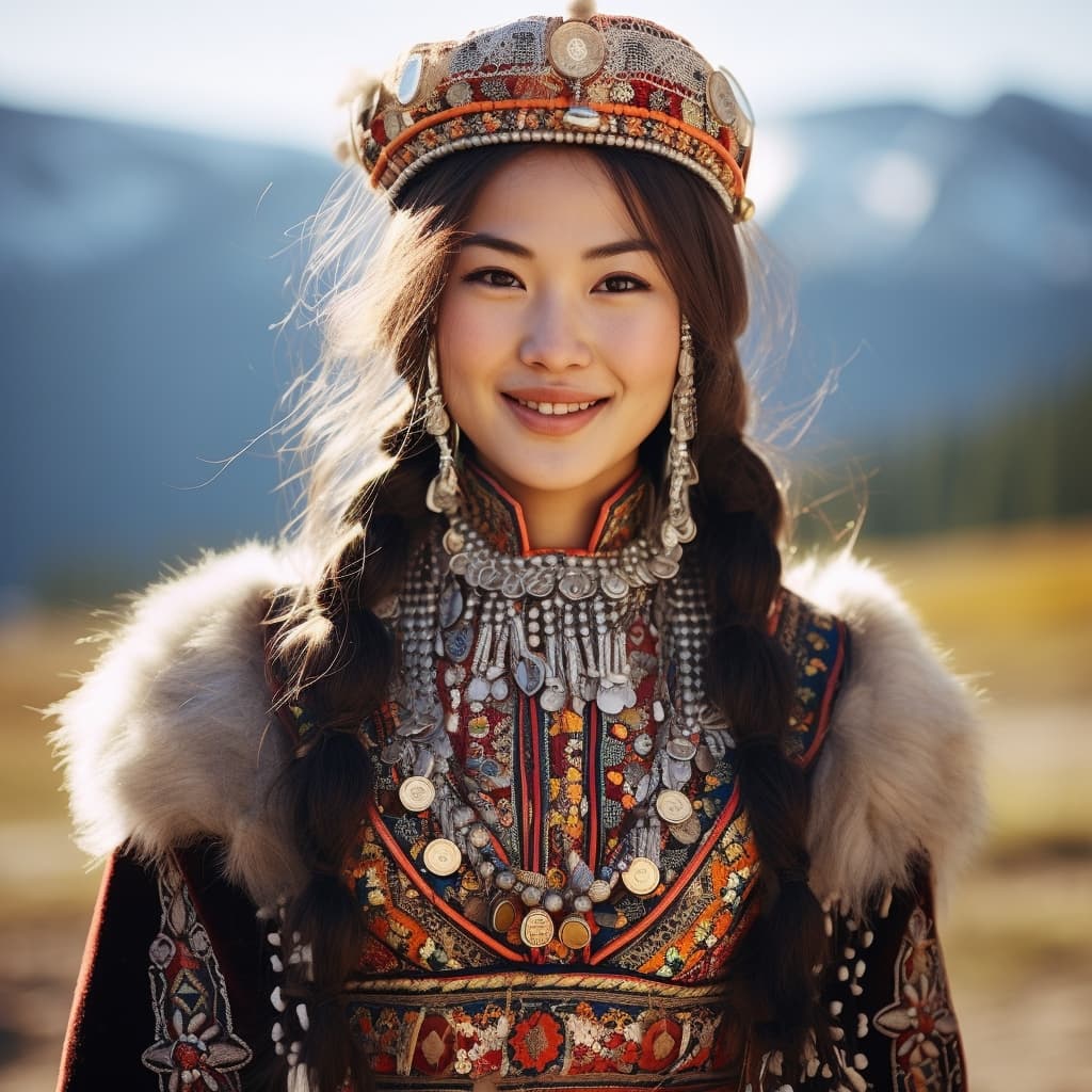 An example of a sexy Tuvans woman