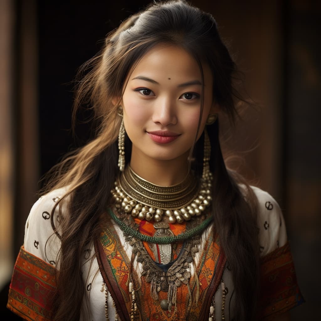 An example of a sexy Lhoba woman