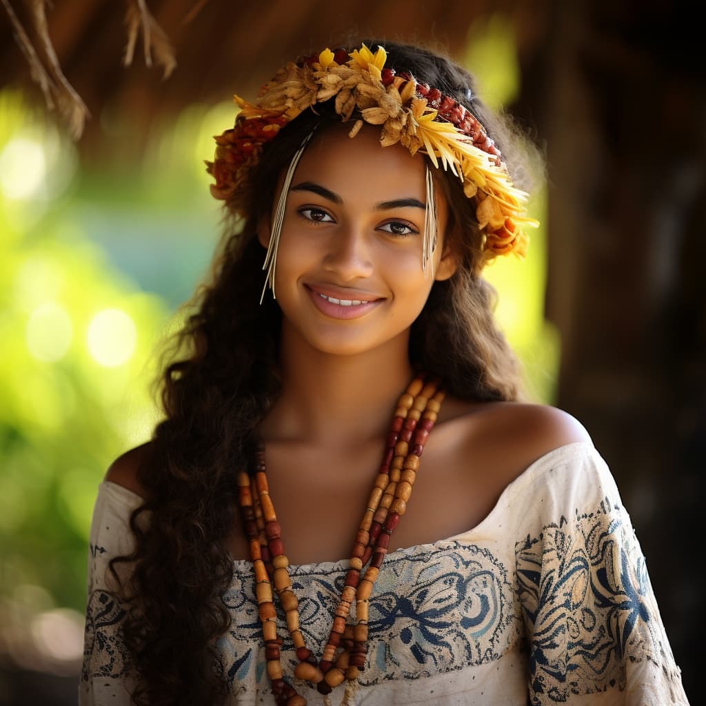 An example of a sexy Nauruans woman