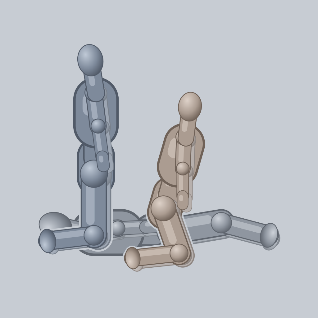Reverse DP (leaning back) sex position — posed figure showing body placement for 3 people