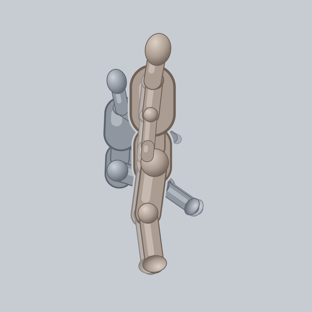 Driving the Peg Home sex position — posed figure showing body placement for 2 people