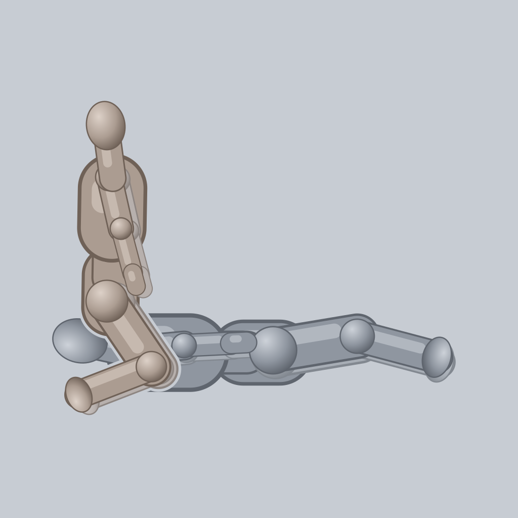 Facesitting sex position — posed figure showing body placement for 2 people