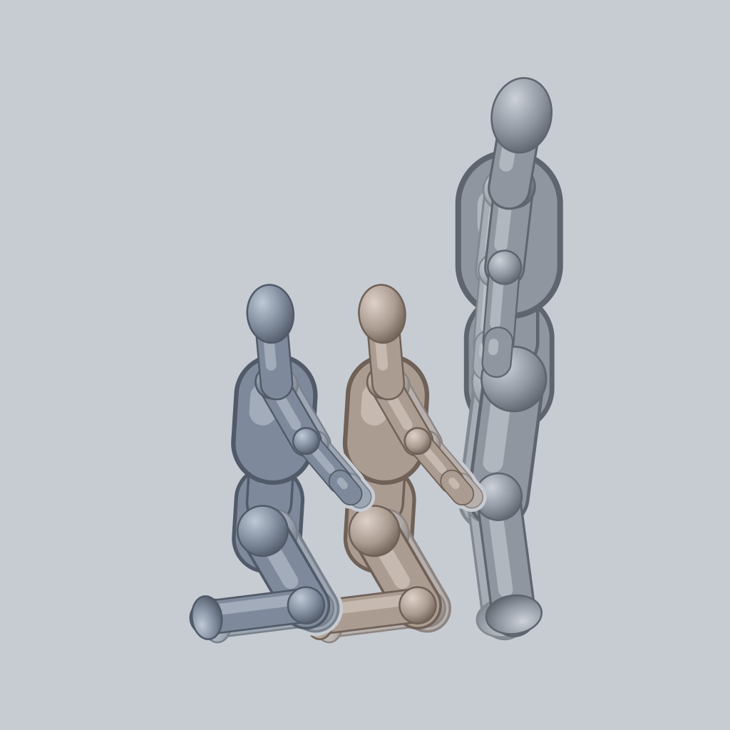 Oral Relay sex position — posed figure showing body placement for 3 people