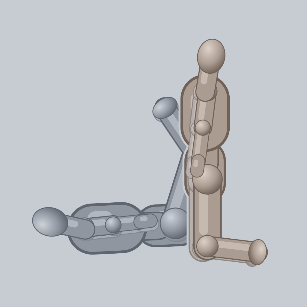 Rising Position sex position — posed figure showing body placement for 2 people