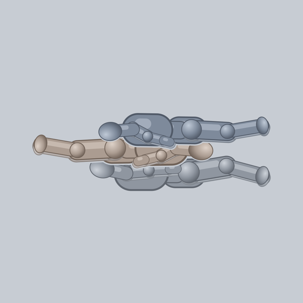 Stacked Oral sex position — posed figure showing body placement for 3 people