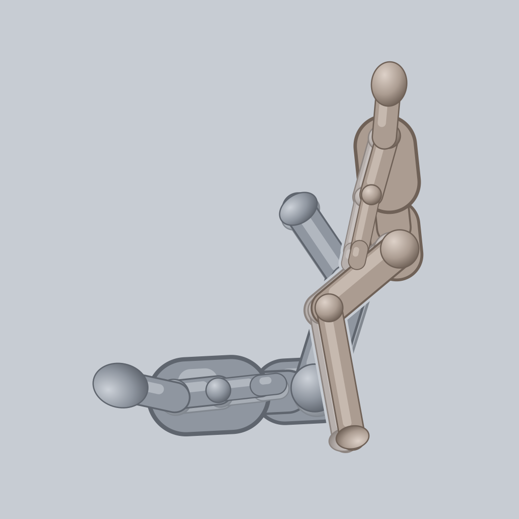 The Frog sex position — posed figure showing body placement for 2 people